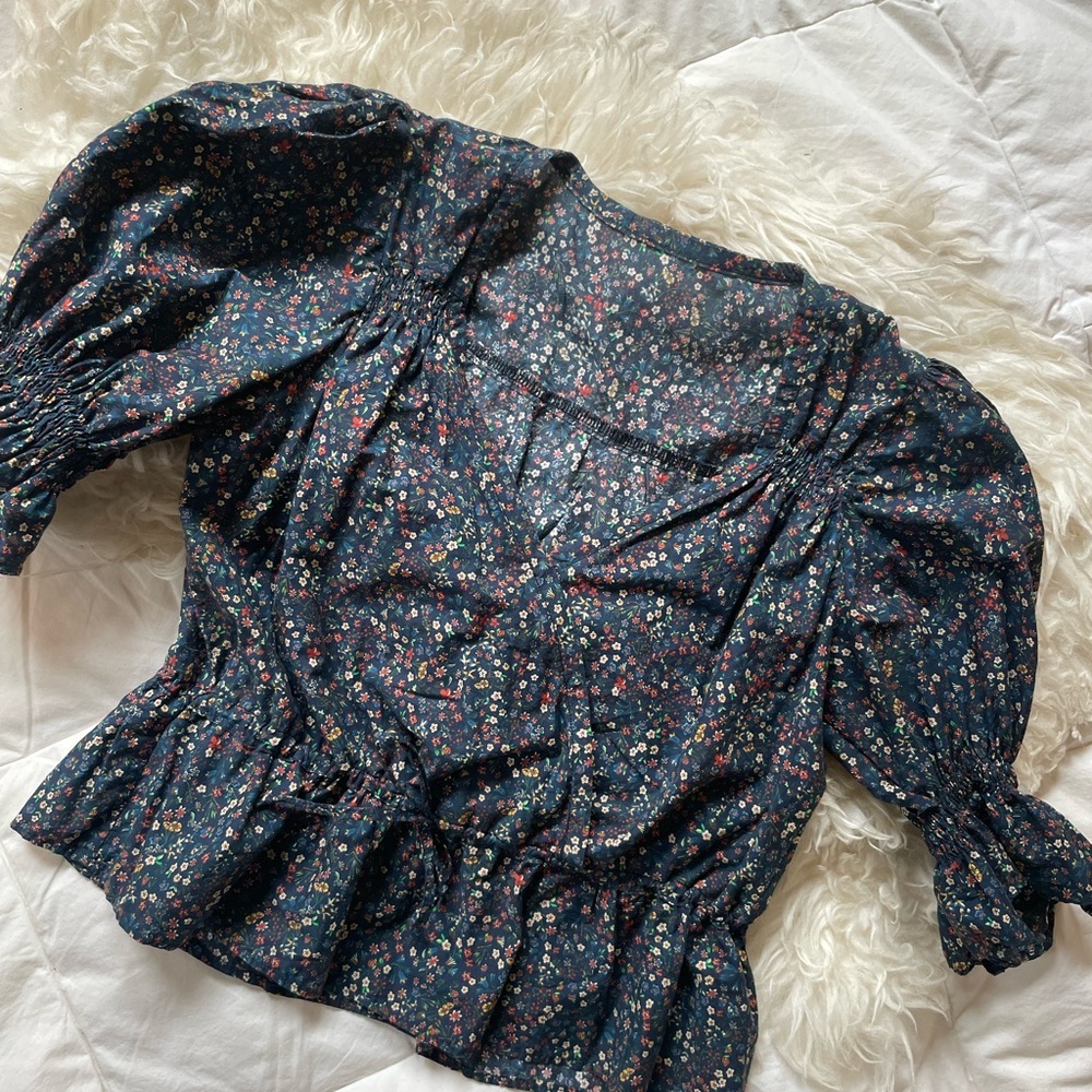 Handmade (by me) Liberty print blouse